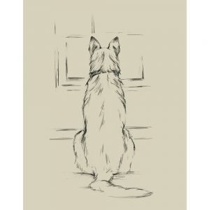 SG1579 waiting for master II dog sketch drawing study lineart