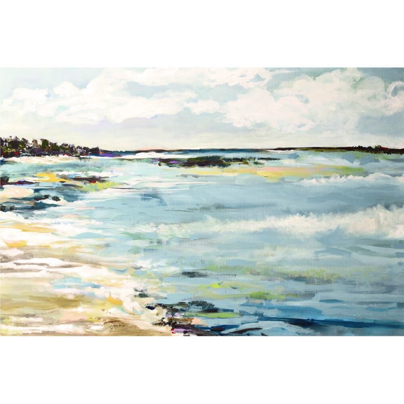 SG1585 beach surf III abstract sea ocean beach seaside landscape paint