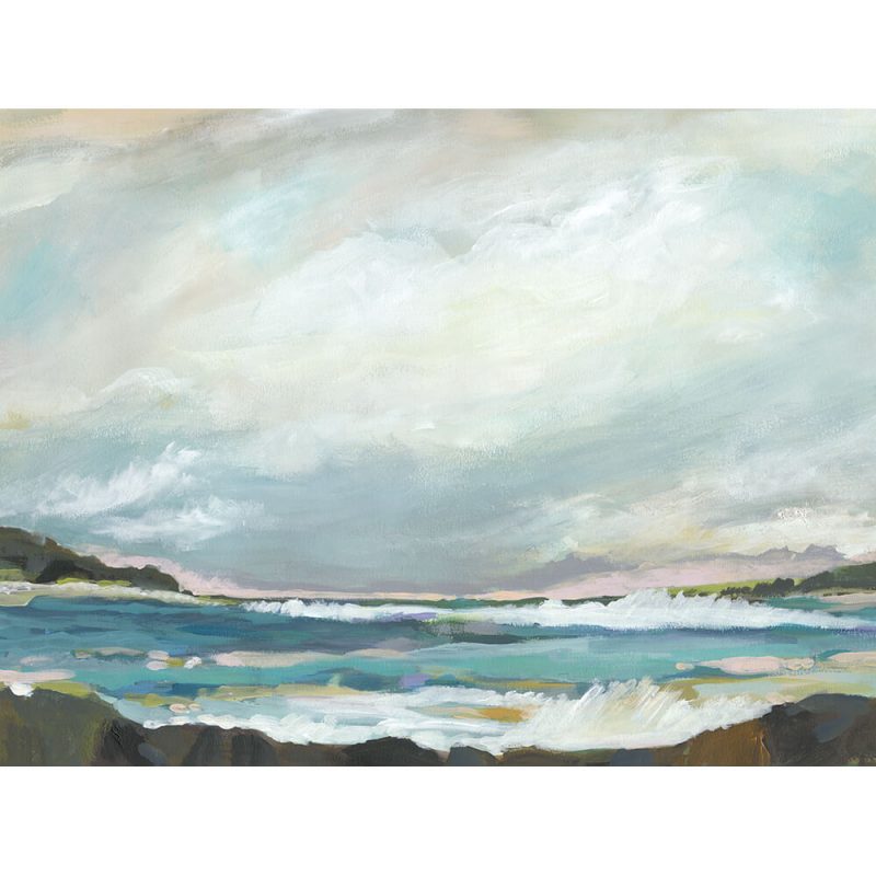 SG1603 seaside view iii abstract sea ocean beach landscape paint