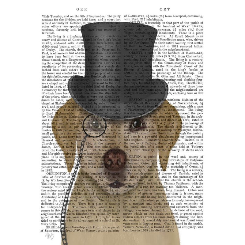 SG1637 yellow labrador formal hound and hat