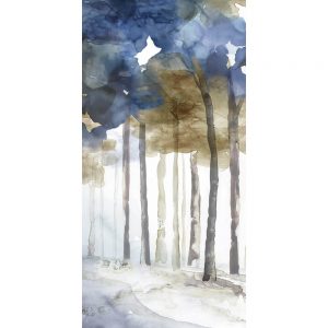 SG1821 trees forest woods blue brown winter