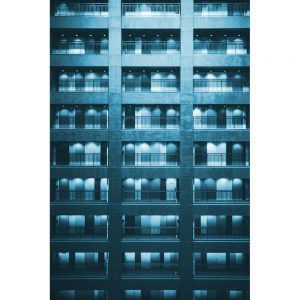 TM1194 modern architecture doors blue