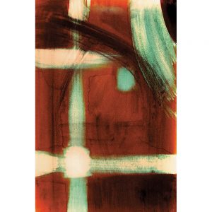 SG011 red green teal blue white stroke bleach bleed brush abstract watercolour