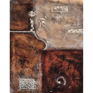 SG058 contemporary abstract texture red brown natural neutral