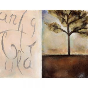 SG157 illustration watercolour type typeography tree trees landscape