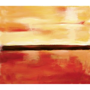 SG160 contemporary abstract landscape landscapes sunrise sunset red orange brown sky