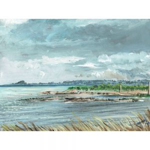 SG1909 lona colour historic island landscape scotland sea sky waves