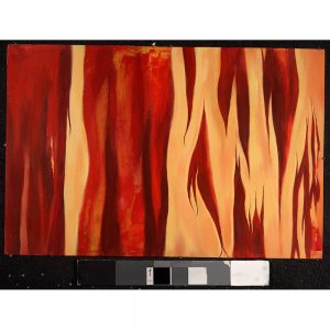 SG193 contemporary abstract red orange maroon fire flames yellow