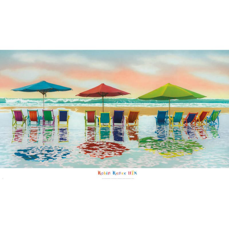 SG1957 sun lounger holiday sunshine sea ocean beach sand reflection umberella seats chairs