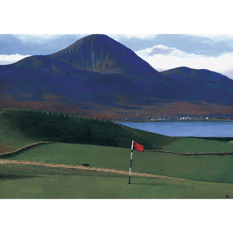 SG197 golf course trees landscapes figures lake mountains flag