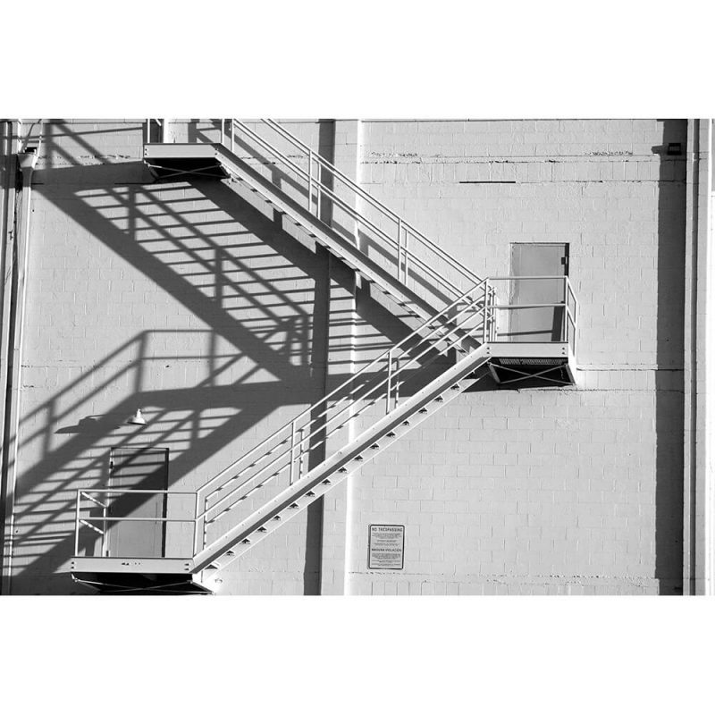 SG2027 staircase brick building shadows