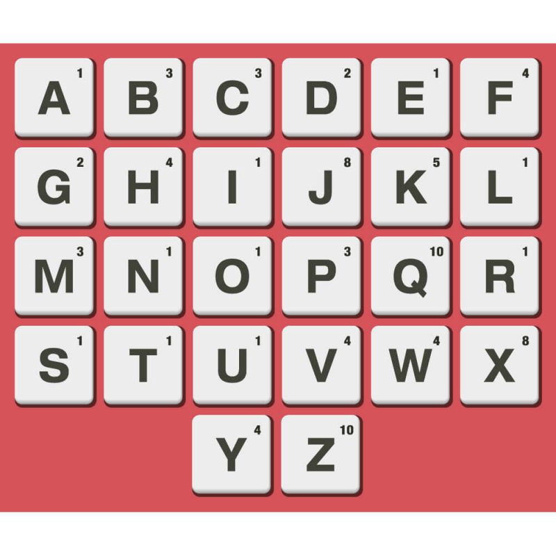 SG2103 scrabble letters board game