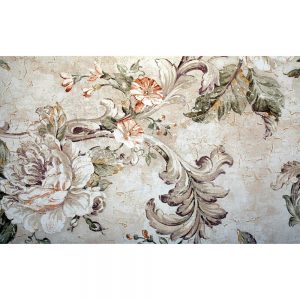 SG2128 vintage shabby chic wallpaper floral victorian pattern craquelure