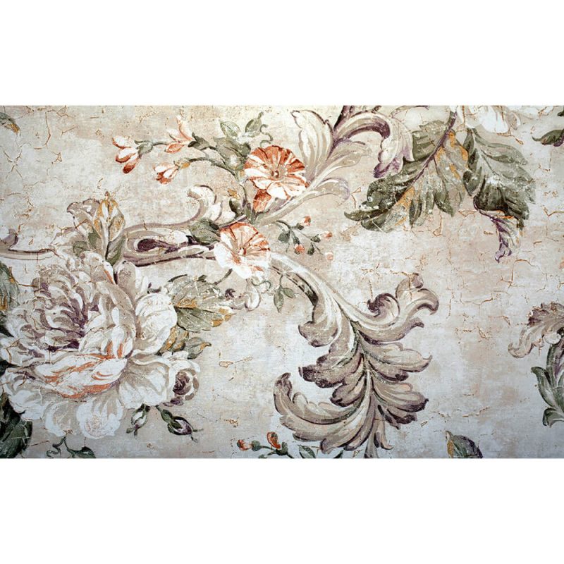 SG2128 vintage shabby chic wallpaper floral victorian pattern craquelure