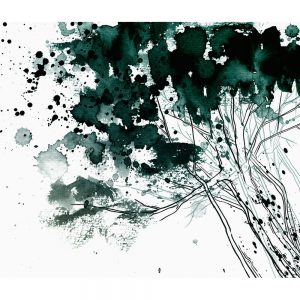 SG2133 watercolour stylised japanese tree graphic splashes