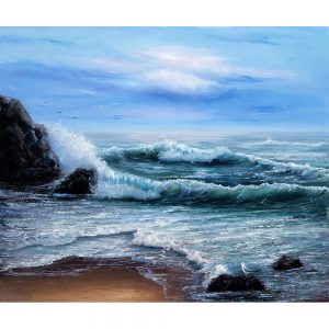 SG2204 original oil painting ocean sea modern impressionism