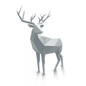 SG2213 polygonal illustration deer