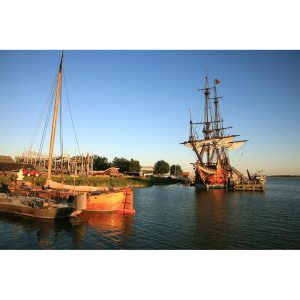 SG2279 batavia galleon netherlands sunset ship lelystad flevoland