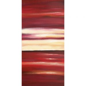 SG231 contemporary abstract red maroon stripe stripes lines strokes beige