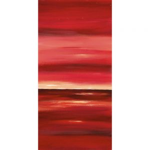 SG233 contemporary abstract red maroon stripes strokes sunset