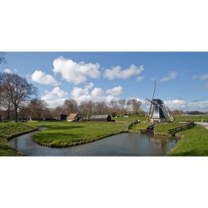 SG2363 dutch windmill pumps water polder lake