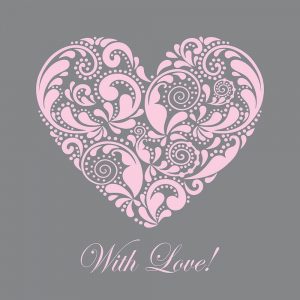 SG2400 heart design pink love