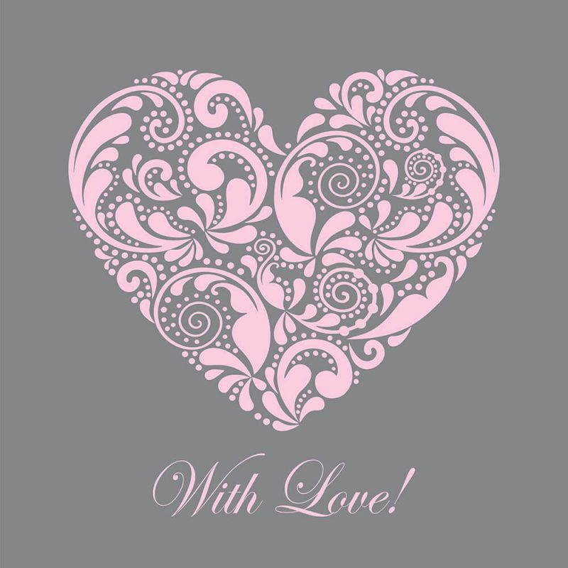 SG2400 heart design pink love