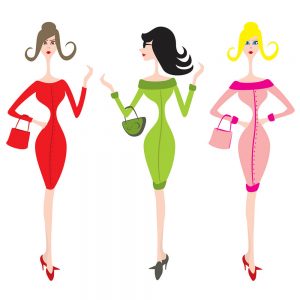 SG2564 women fashion illustration