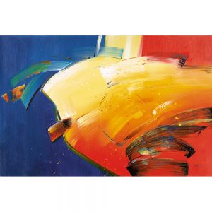 SG312 contemporary abstract strokes blue yellow red