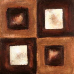 SG346 contemporary abstract beige maroon white squares
