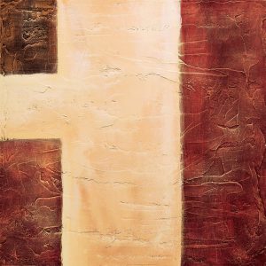 SG412 contemporary abstract brown red cream