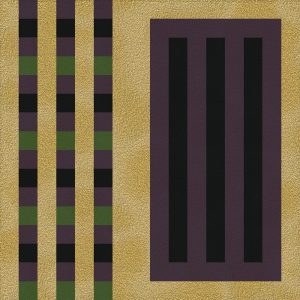 SG452 contemporary abstract pixel gold purple yellow green black square squares