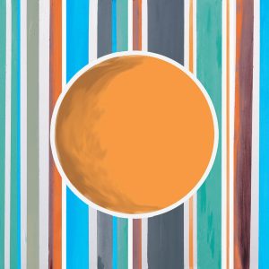 SG458A contemporary abstract stripes lines blue purple pink yellow green orange brown circle circles