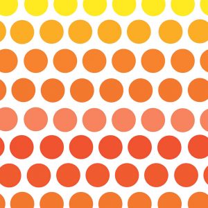 SG472 circles dots red orange yellow white pattern
