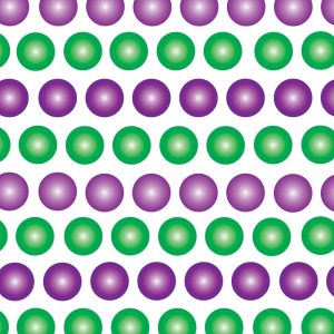 SG474 circles dots white purple green pattern