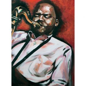 SG533 jazz music instruments sax saxaphone red man men male figure
