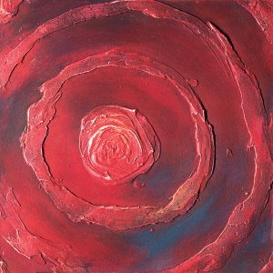 SG550C contemporary abstract red texture swirl round