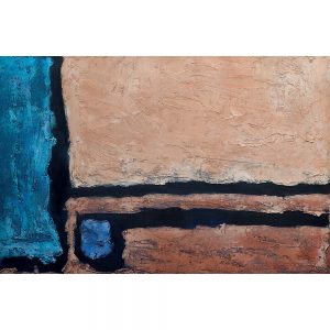 SG685 contemporary abstract texture blue brown cream tan