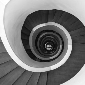 TM1252 architecture spiral staircase mono