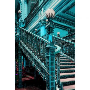 TM1257 architecture classic stairs turquoise