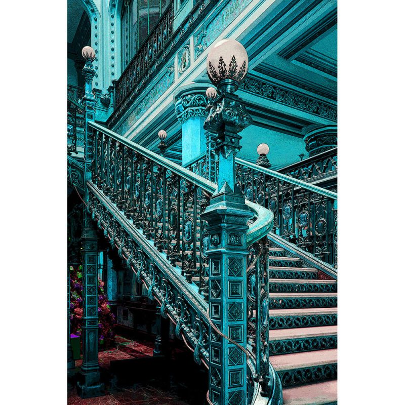 TM1257 architecture classic stairs turquoise