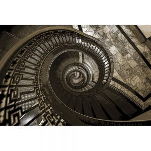 TM1262 architecture spiral staircase brown