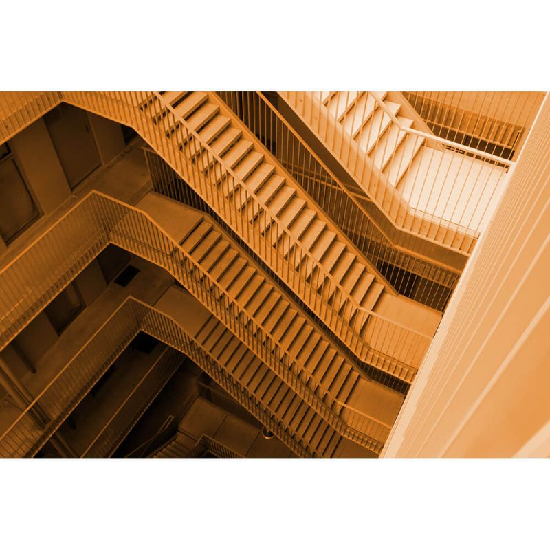TM1287 architecture modern stairs orange