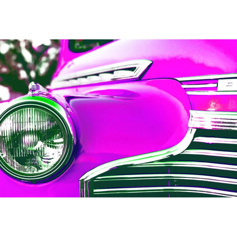 TM1320 automotive american cars chevvy pink