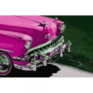 TM1340 automotive american cars front pink