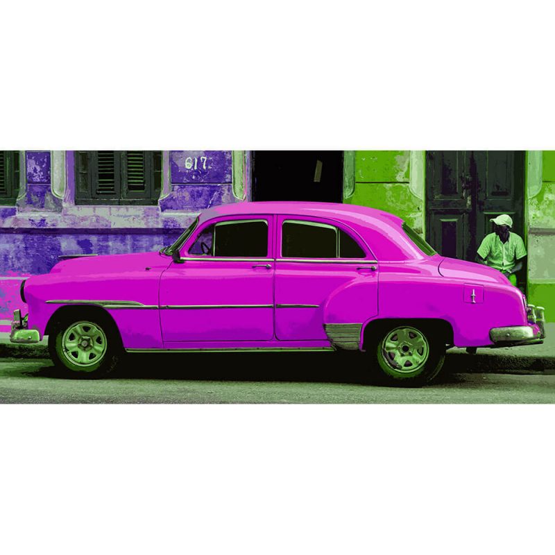 TM1366 automotive cuban cars pink
