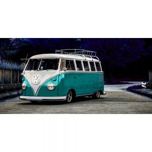 TM1419 automotive classic cars campervan turquoise