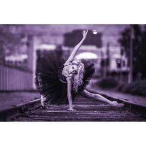 TM1730 dancer on railway line violet