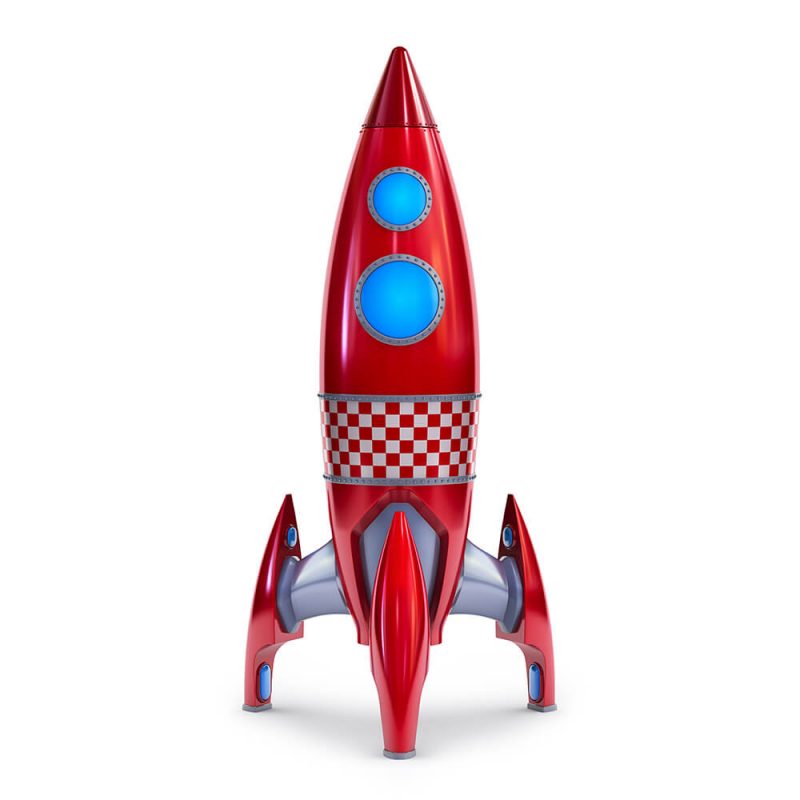 TM1759 retro red rocket