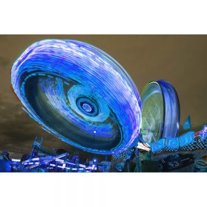 TM1816 spinning fairground wheel blue